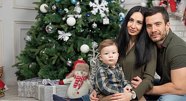 Cемейная новогодняя фотосессия