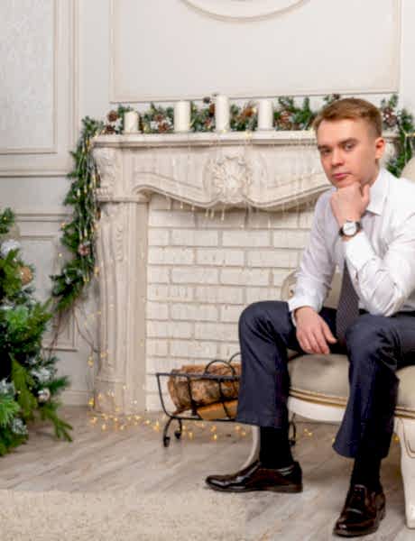 Новогодняя фотосессия для парня