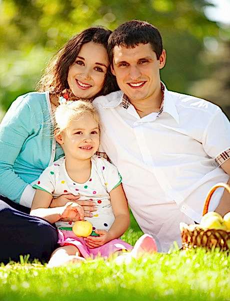 Фотосессия семья на улице