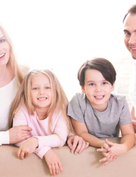 Домашняя семейная фотосессия с детьми