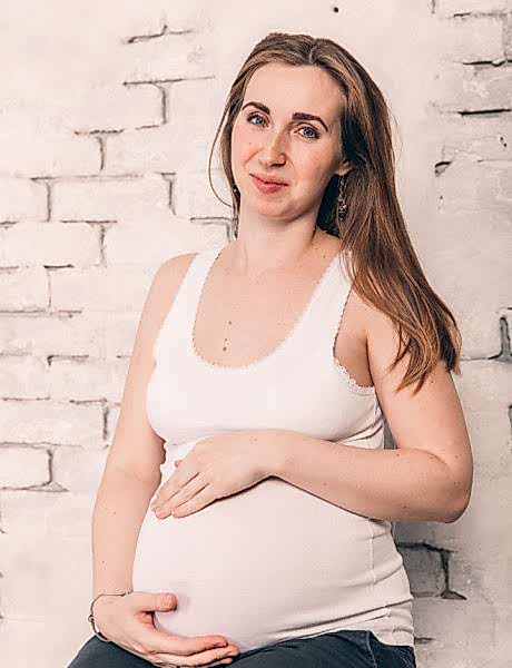 Фотосессия беременной в студии