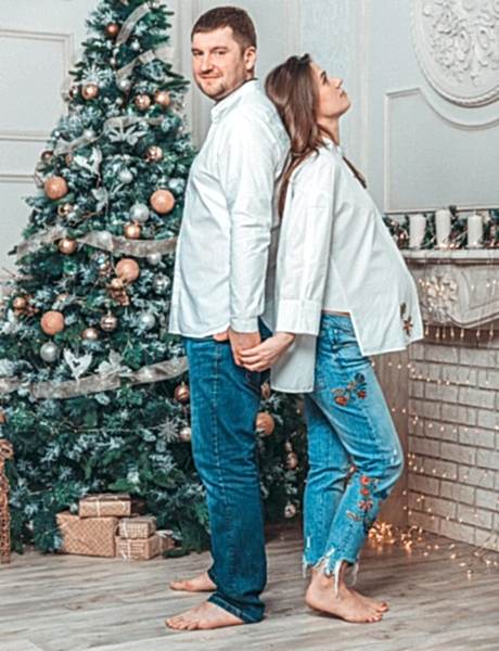 Новогодняя фотосессия беременной