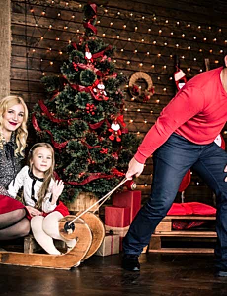 Новогодняя фотосъемка для семьи